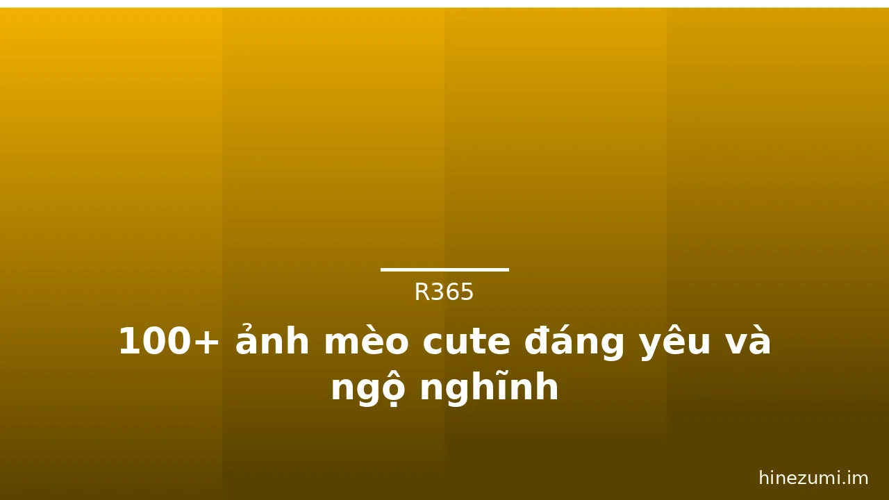 100+ ảnh mèo cute đáng yêu và ngộ nghĩnh