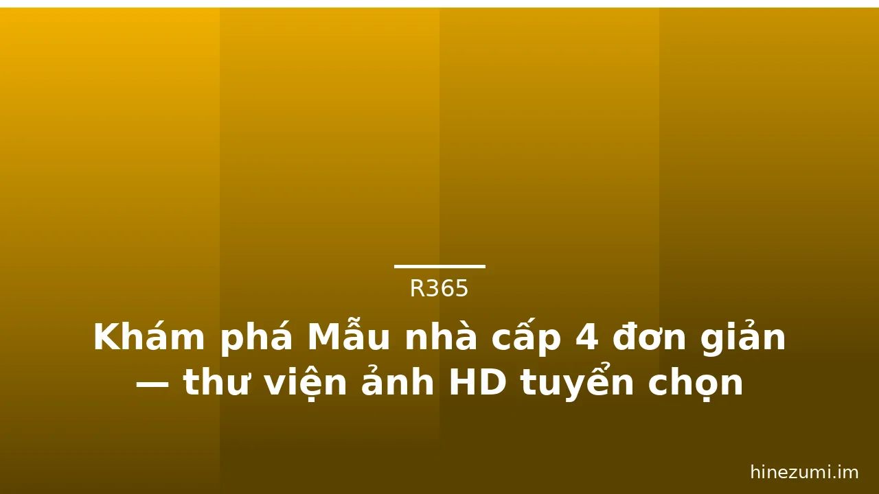 Khám phá Mẫu nhà cấp 4 đơn giản — thư viện ảnh HD tuyển chọn · ảnh 1
