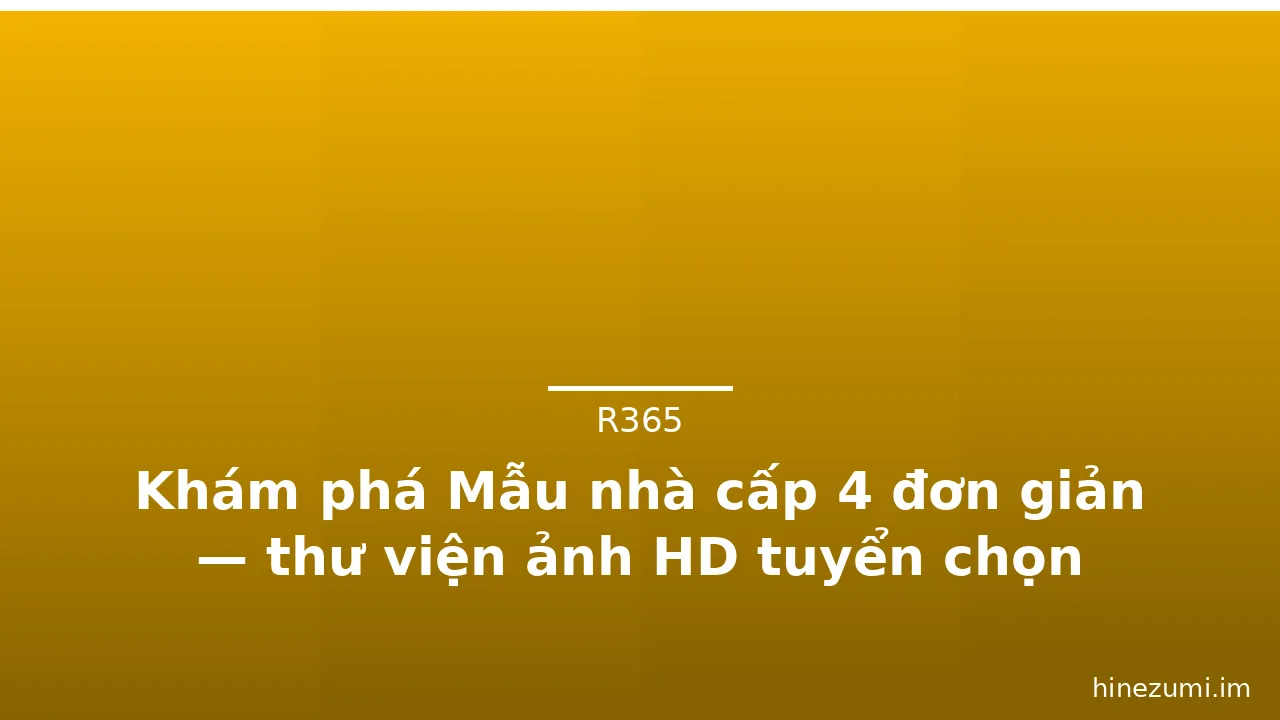 Khám phá Mẫu nhà cấp 4 đơn giản — thư viện ảnh HD tuyển chọn · ảnh 2