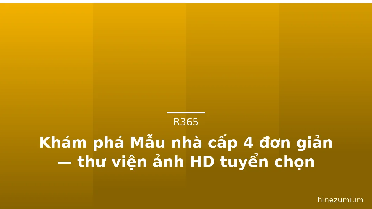 Khám phá Mẫu nhà cấp 4 đơn giản — thư viện ảnh HD tuyển chọn · ảnh 3